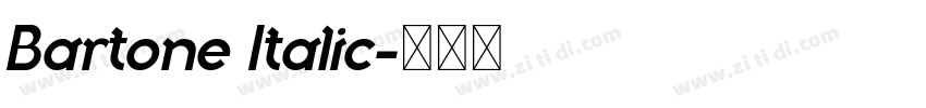 Bartone Italic字体转换